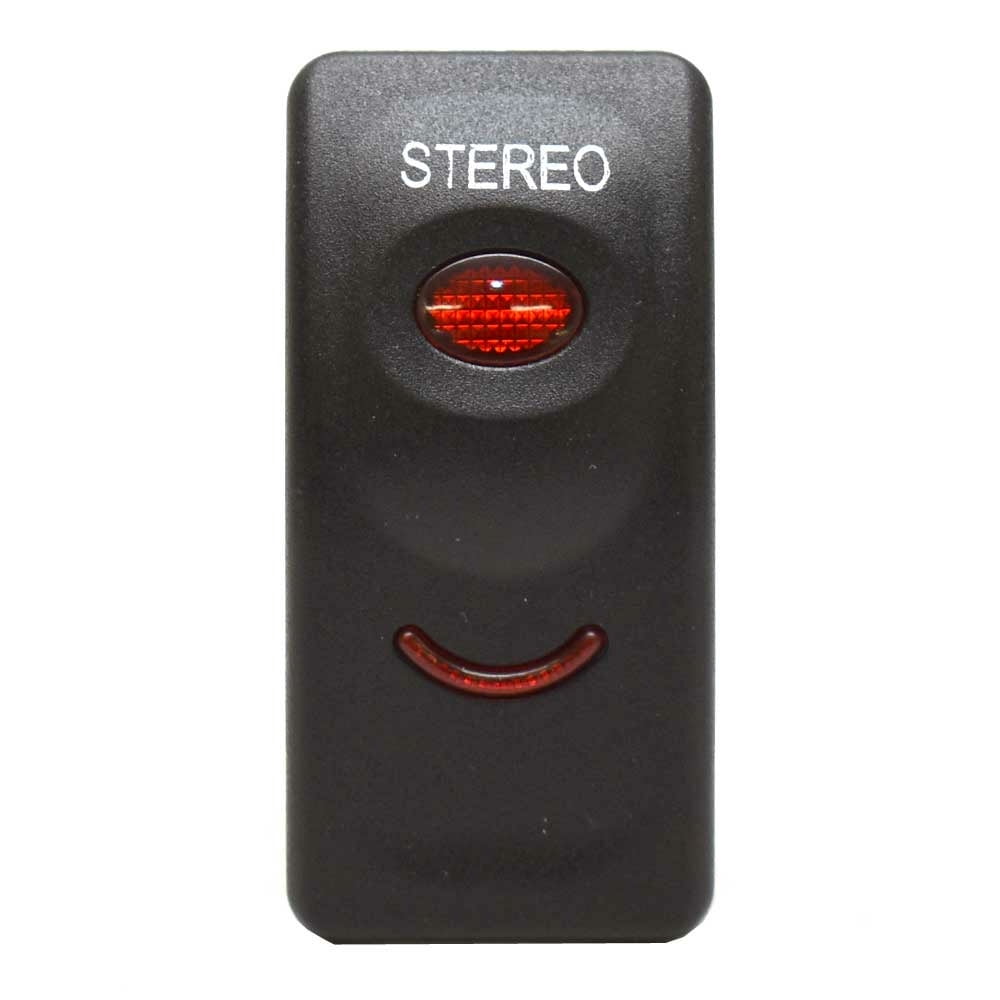 DNA On/Off Boat Rocker Switch | Stereo 4 Spade Red Illuminated