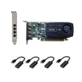 thumbnail image 1 of Epic IT Service - Quadro NVS 510 with Four Mini Displayports, Both Half and Full Brackets, and 4 x mDP to HDMI Adapters, 4K Resolution (1 Year Warranty), 1 of 4