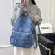 thumbnail image 3 of Mochila Escolar Jeans Bolso Hombro Mujer Correa Ajustable Denim Travel Work Bag, 3 of 9