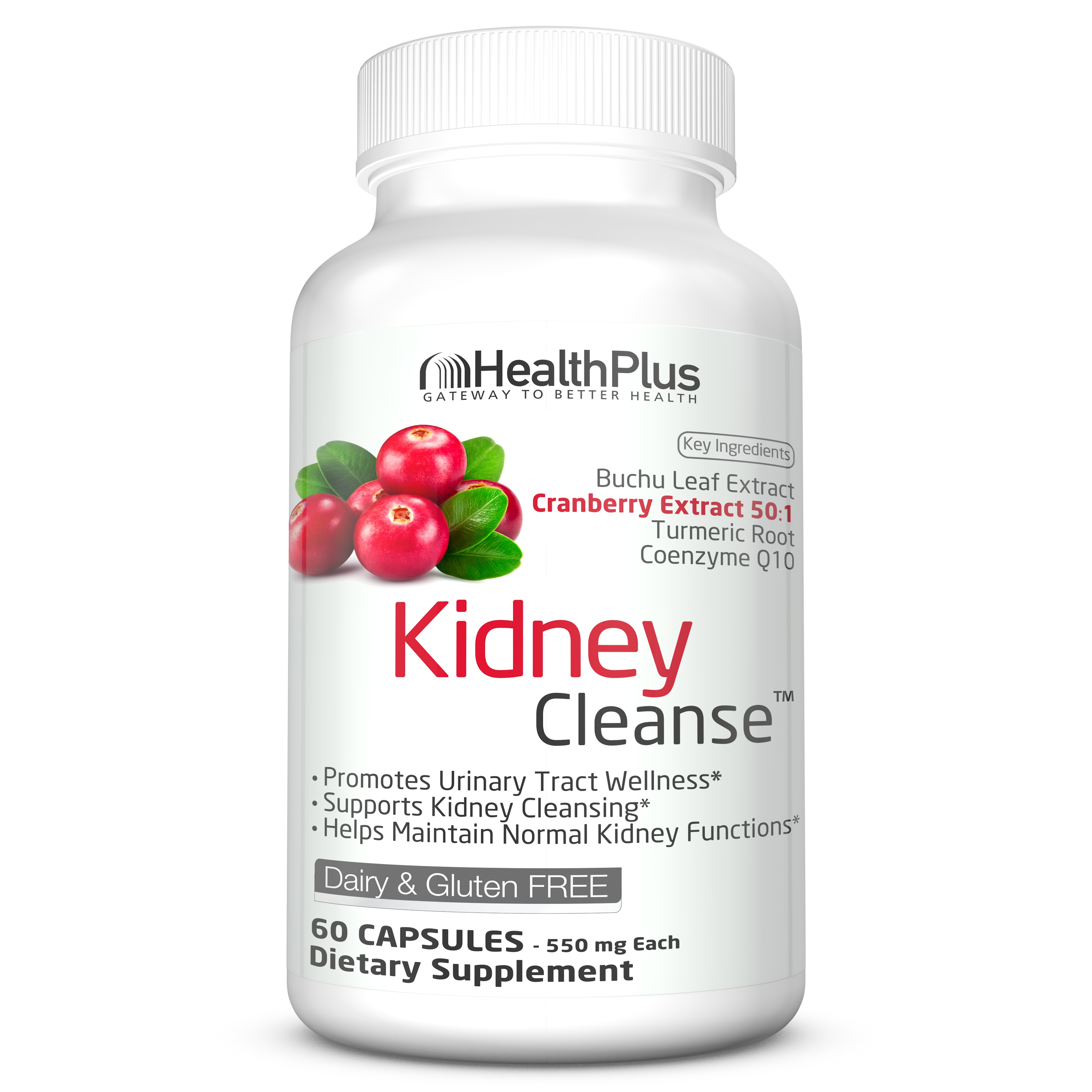 Health Plus Kidney Cleanse, 60 Capsules, 30 Servings