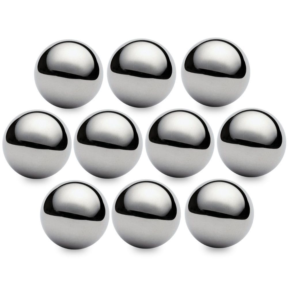 Polished Steel Ball Bearings – Sizes Include ¾”, 1”, 1 ¼”, ½”, 2” Packs of 5, 10, & 20