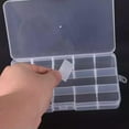 thumbnail image 4 of U8MO 8/10/15/24/36 Removable Compartment Bead Storage Plastic Box Organizer Container-1# Round 8 Grids, 4 of 6