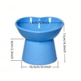 thumbnail image 2 of Rdausd Elevated Dog Cat Bowl with Angled Rim, Non-Slip Raised Pet Feeder for Neck Support, Tilted Food Water Dish for Small Medium Cats Dogs Puppies, Durable Plastic Bowl, 2 of 3