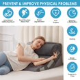 thumbnail image 4 of Almohada en forma de cuña MEGCXIT, 3 unidades, para aliviar la apnea del sueño y el reflujo ácido, 4 of 7