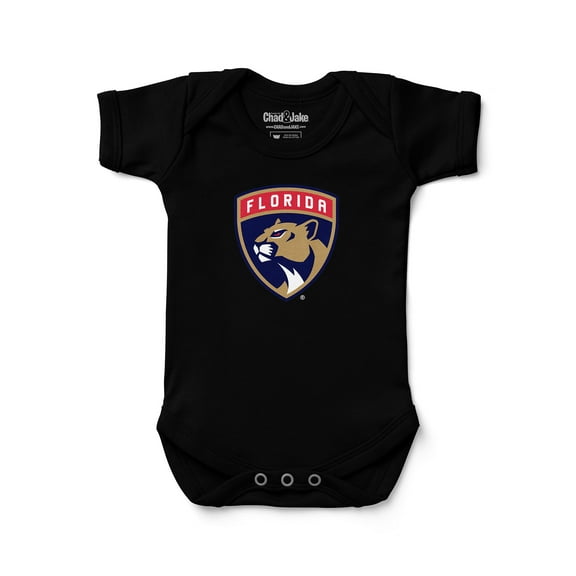 Newborn & Infant Chad & Jake Black Florida Panthers Primary Logo Bodysuit