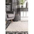 thumbnail image 2 of Nuloom Cotton 4' X 6' Rectangle Area Rugs In Ivory Finish 200RAHT02A-406, 2 of 4