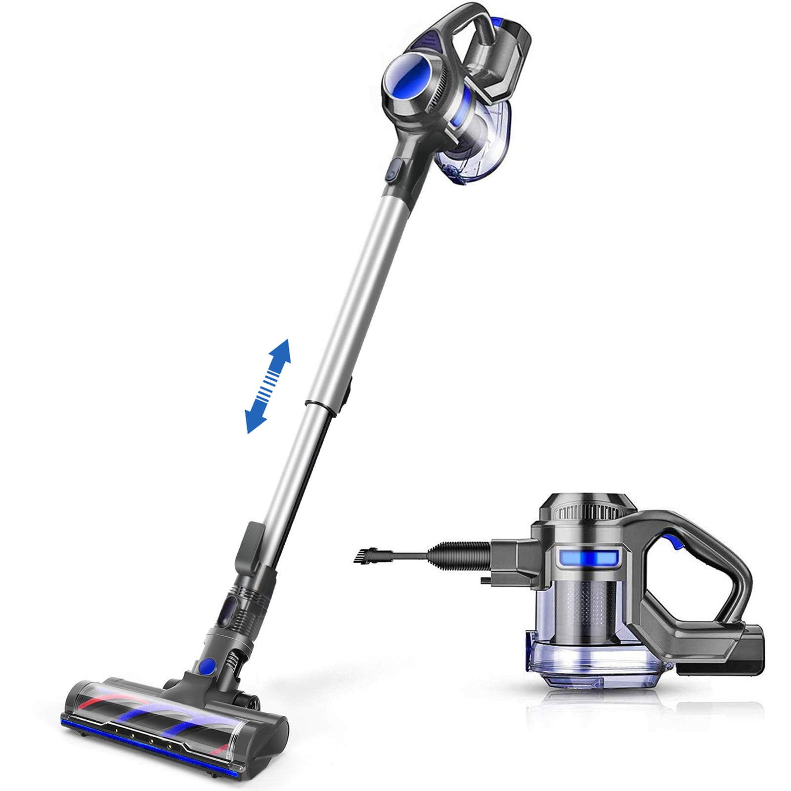 TOCWON Lightweight Cordless Vacuum 4 in 1 Powerful Suction Stick