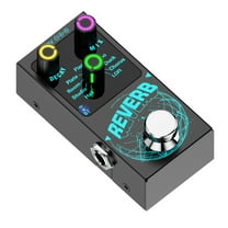 JZROCKER Guitar Reverbs Pedal with 9 Digital Effects and Large Footswitch Designs For Performances Guitar Reverbs Device