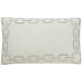 thumbnail image 3 of SAFAVIEH Sibine Geometric Pillow, 12" x 20", Cement, Set of 2, 3 of 4