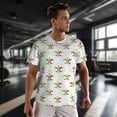 thumbnail image 3 of Wukai Mardi Gras Carnival1 Print Men's Short-Sleeved Mesh T-Shirt,Quick-Dry Short Sleeve Workout T-Shirt-Medium, 3 of 8