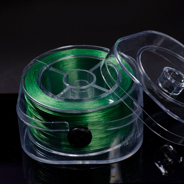 Línea elástica plana, caja cuadrada, pulsera de línea Duke, línea de cristal, cuentas para usar, cuerda elástica de línea Duke, cuerda con cuentas