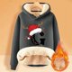 thumbnail image 2 of WILLBEST Sudadera con Capucha y Estampado Navideño para Mujer, de Lana, Cálida, de Invierno, Estilo Pullover, Modelo 1101 XXXX-Grande, 2 of 4