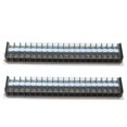 thumbnail image 1 of Bloque de barrera de cable terminal Nikou 2 piezas Tira de terminal de tornillo riel DIN, 1 of 9
