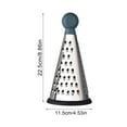 thumbnail image 2 of 1PC Wire Planer Three Planer Multifunctional Melon Planer Garlic Grater Kitchen Conical Melon Planer Home Stainless Grater Silver, 2 of 8
