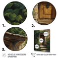 thumbnail image 3 of Designart "Brown And Green Nature'S Front Door Greeting II" Farm Door and Windows Wall Art For Kitchen, 3 of 5