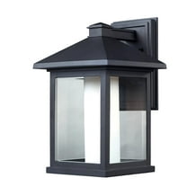16W 2 Led Outdoor Wall Sconce In Modern Style-18 Inches Tall And 7.25 Inches Wide Z-Lite 517M-Bk-Led