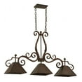 thumbnail image 4 of Meyda Tiffany 127344 Pedra 3 Light 48" Wide Linear Pendant - Red Rust, 4 of 5