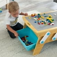 thumbnail image 4 of KidKraft Building Bricks Play N Store Wooden Table, Kids Activity Table, Natural, for Ages 3+ Years, 4 of 8