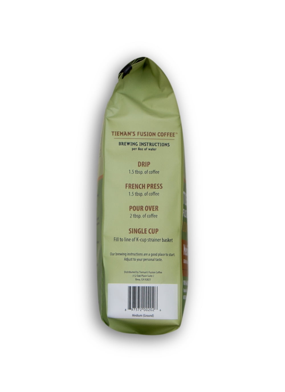 Tiemans Fusion Coffee Ground Med Fusion 10.000 oz