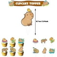 thumbnail image 4 of Capybara Theme Birthday Party Supplies Banner Balloons Kit Cake Topper Decoration Set, 4 of 5