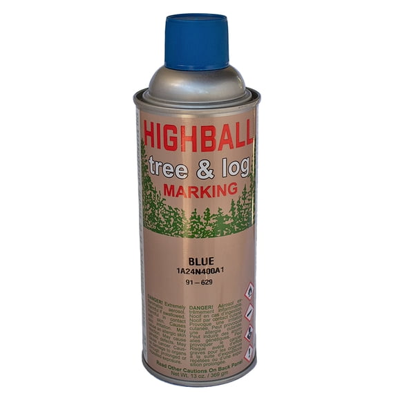 Highball Tree & Log Marking Spray Paint, Blue - Dozen