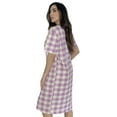 thumbnail image 2 of Just Love Short Sleeve Nightgown Sleep Dress for Women Sleepwear (Pink - Perfect Plaid, Medium), 2 of 3