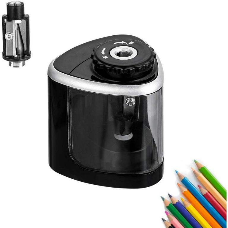 Electric Pencil Sharpener, Kid-Friendly Electric and Battery Operated  Pencil Sharpener Automated cordless sharpener for school, home, office