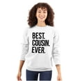 thumbnail image 3 of Best Cousin Ever Family Relatives Unisex Plus Fleece Graphic Sweatshirt Brisco Brands 3X, 3 of 5