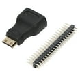 thumbnail image 4 of 3-in-1 ABS Expansion Kit for Raspberry Pi Zero/Zero W: Includes HD Adapter, Micro USB to USB Female Cable & 40-Pin GPIO Header - Expands USB, HD Port & GPIO Interfaces, Supports HD Displays & USB, 4 of 6