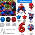 thumbnail image 5 of Kit de 96 guirnaldas de globos de aluminio de Spiderman para arco, globos de aire de superhéroes, decoración para fiesta de cumpleaños, baby shower, juguetes para niños, suministros de regalo, 5 of 5