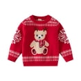 thumbnail image 3 of Hotiary 2-9T Boys Girls Sweaters Kids Long Sleeve Ugly Christmas Sweater Xmas Knitted Pullover Tops For Daily Wear, Party, Family Gathering, Photo Shoot, Christmas, New Year, Birthay Gifts, 3 of 9