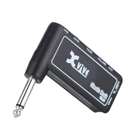 Thd Rock Amps - Xvive GA3 Classic Rock Mini Portable Rechargeable Electric Guitar Plug Headphone Amp Amplifier