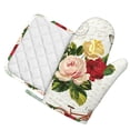 thumbnail image 2 of Disketp Vintage Bike Flower Butterfly Oven Mitts And Potholders Bbq Gloves-Oven Mitts And Pot Holders With Recycled Infill Silicone Non-Slip Cooking Gloves For Cooking Baking Grilling, 2 of 9