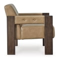 thumbnail image 4 of Signature Design by Ashley Adlanlock Contemporary Faux Leather Accent Chair, Brown, 4 of 5