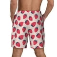 thumbnail image 4 of Haiem Strawberry Mens Swim Trunks with Compression Liner 2 in 1 Swimming Shorts Stretch Swimwear Quick Dry,Board Shorts-X-Large, 4 of 9
