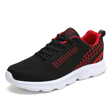 

Men s Breathable Coomfortable Plaid Sports Shoes For Running