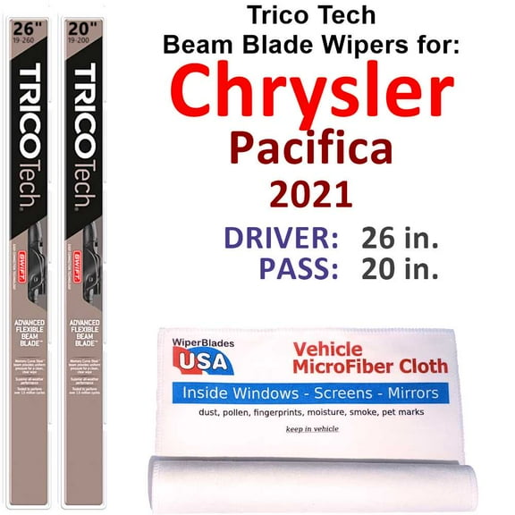 2021 Chrysler Pacifica Beam Blade Wipers (Set of 2)