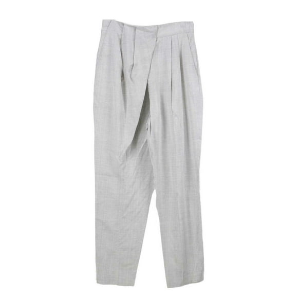 Proenza Schouler Women's Grey Draped Front Pant With Topstitch Dress - 8