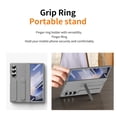 thumbnail image 4 of ELEHOLD Case for Samsung Galaxy Z Fold 6, Anti-Drop Slim Case with S Pen Holder & Kickstand & Strap,Gray, 4 of 7