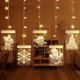 thumbnail image 3 of Luz decorativa navideña para ventana, luces de cadena de fondo para exteriores, interiores, ventanas, camino, patio, dormitorio, fiesta, pared de vacaciones, blanco cálido Vhermosa 221137-1, 3 of 9