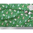 thumbnail image 3 of Soimoi Polyester Crepe Fabric Floral & Rabbit Kids Print Fabric by The Yard 42 Inch Wide, 3 of 3