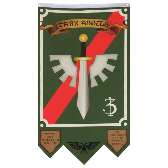 Wargame Style Dark Angels 3rd Flag Banner Home Yard Garden Decor 30x50in