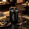 thumbnail image 7 of 17oz Large Insulated Coffee Mug, Big Capacity Stainless Steel Tumbler with Handle, Double Wall Thermal Cup for Hot Beverages, Home Office Travel Drinkware, 7 of 7