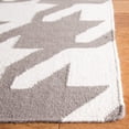 thumbnail image 3 of Safavieh Dhurries Tara Geometric Runner Rug, Gray/Ivory, 2'6" x 6', 3 of 9