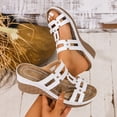 thumbnail image 4 of DAFEI Sandales d'Été pour Femmes Chaussures d'Été pour Dames Pantoufles Compensées pour Femmes Sandales Bohèmes Chaussures de Mode Sandales Habillées pour Femmes, 4 of 7