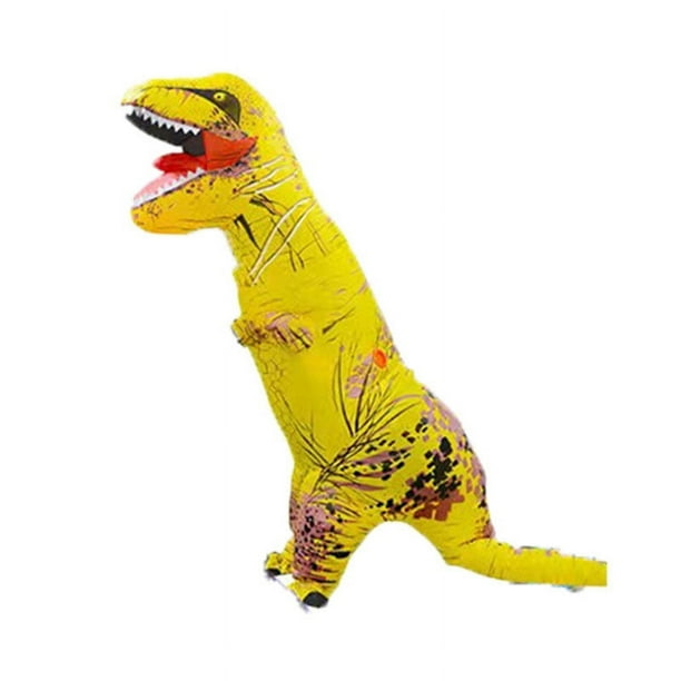 Ropa inflable divertida para niños, disfraz de dinosaurio, muñeco, accesorios para Halloween, disfraz inflable de Tiranosaurio Rex