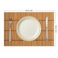 thumbnail image 3 of Shiartex Bamboo Placemat Linen Table Pad Set of 4 for Dining, Home Decor, Heat Insulation, Versatile Use 18x12in, 3 of 8