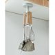 thumbnail image 5 of Organizador de utensilios de cocina giratorio de 6 ganchos con adhesivo Gray_Ceiling Mount, 5 of 9