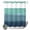 Teal Green, variant on No Hook Shower Curtain, Black Grey Ombre Shower Curtains for Bathroom with See Through Top Window, Modern Abstract Art Texture Waterproof & Washable Bath Curtain 60"x72"