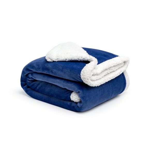 Sherpa Fleece Throw Blanket, Reversible Super Soft Luxurious Plush Blanket Throw